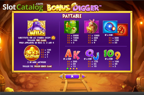 Οθόνη8. Bonus Digger Κουλοχέρης