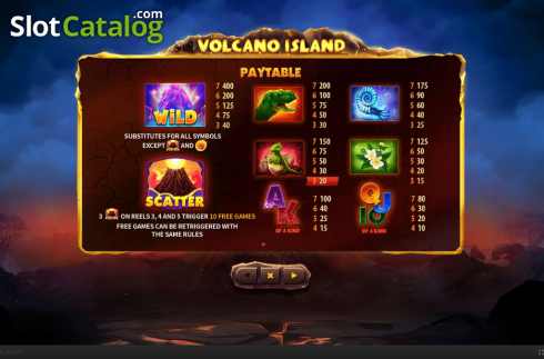 Οθόνη7. Volcano Island Κουλοχέρης