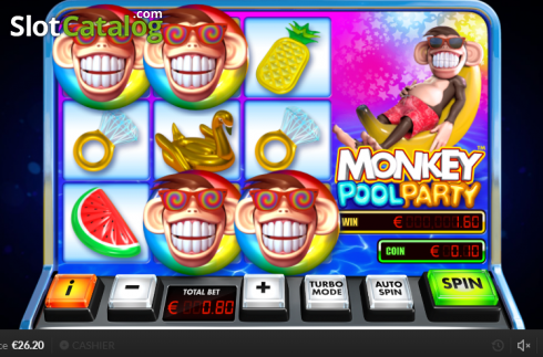 Οθόνη5. Monkey Pool Party Κουλοχέρης