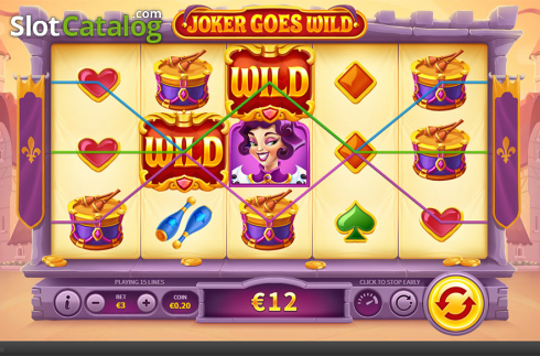 Οθόνη5. Joker Goes Wild (Skywind Group) Κουλοχέρης