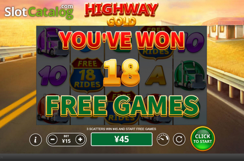 Οθόνη5. Highway Gold Κουλοχέρης