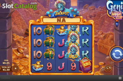 Οθόνη2. Genie Mega Reels Κουλοχέρης