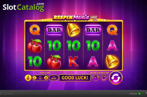Οθόνη3. Respin Mania Mega Reels Κουλοχέρης