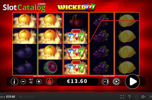 Οθόνη3. Wicked 777 Κουλοχέρης