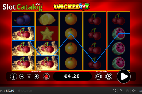 Οθόνη4. Wicked 777 Κουλοχέρης