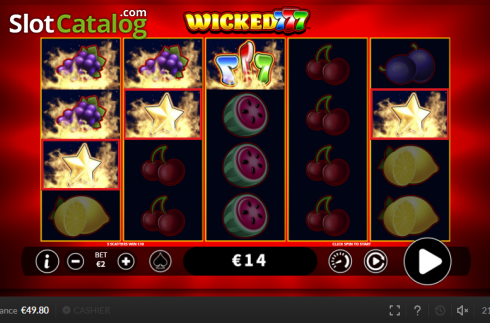 Οθόνη5. Wicked 777 Κουλοχέρης