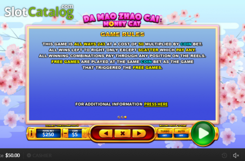 Οθόνη8. Da Mao Zhao Cai Money Cat Κουλοχέρης