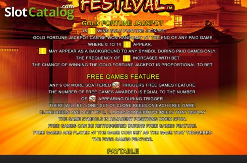 Οθόνη6. Gold Fortune Festival Κουλοχέρης