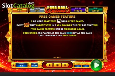 Οθόνη6. Fire Reel Deluxe Κουλοχέρης 