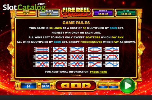 Οθόνη9. Fire Reel Deluxe Κουλοχέρης 