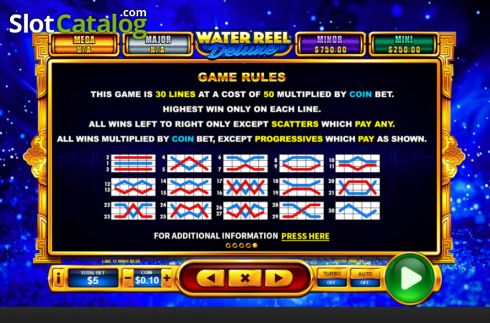 Οθόνη9. Water Reel Deluxe Κουλοχέρης