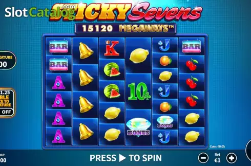 Οθόνη3. Sticky Sevens Megaways Κουλοχέρης