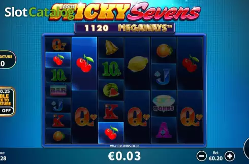 Οθόνη5. Sticky Sevens Megaways Κουλοχέρης