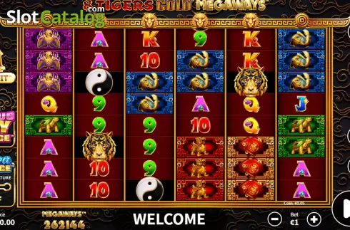 Οθόνη3. 8 Tigers Gold Megaways Κουλοχέρης