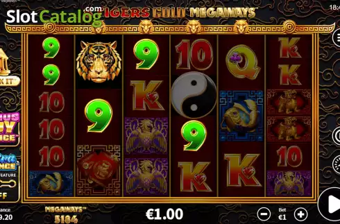 Οθόνη4. 8 Tigers Gold Megaways Κουλοχέρης
