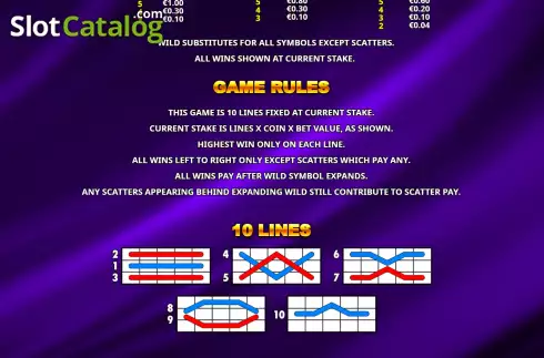 Οθόνη9. Wicked Dice 10 Lines Κουλοχέρης 