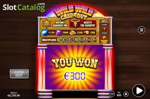Οθόνη4. Wild Wild Cash Out Κουλοχέρης