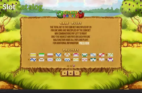 Οθόνη7. Freaky Fruits Κουλοχέρης