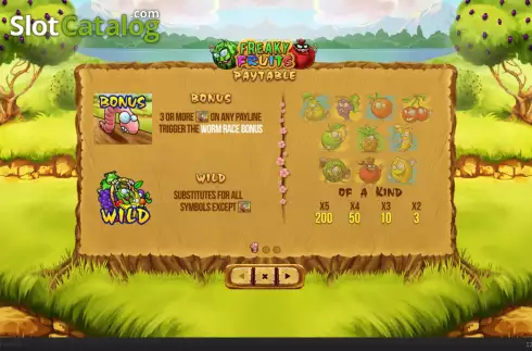 Οθόνη5. Freaky Fruits Κουλοχέρης