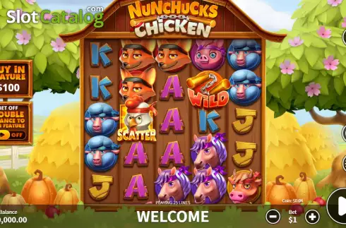 Οθόνη3. Nunchucks Chicken Κουλοχέρης