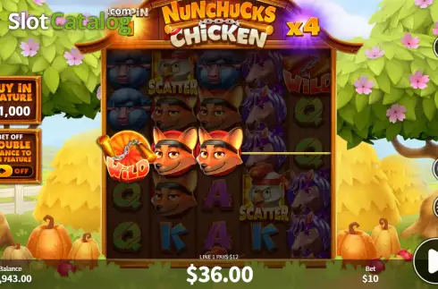 Οθόνη7. Nunchucks Chicken Κουλοχέρης