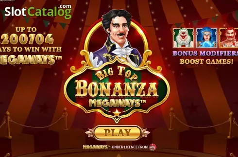 Οθόνη2. Big Top Bonanza Megaways Κουλοχέρης