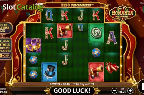 Οθόνη4. Big Top Bonanza Megaways Κουλοχέρης