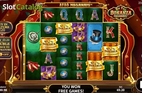 Οθόνη5. Big Top Bonanza Megaways Κουλοχέρης