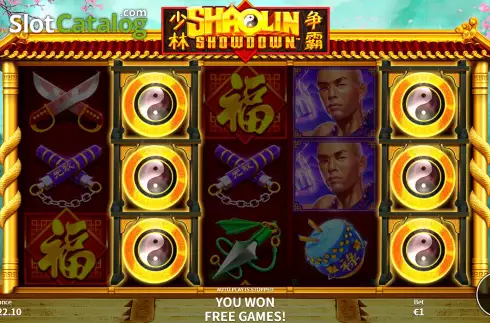 Οθόνη7. Shaolin Showdown Κουλοχέρης