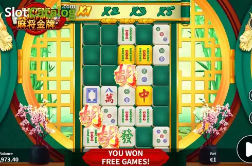 Οθόνη7. Mahjong Jinpai Κουλοχέρης 