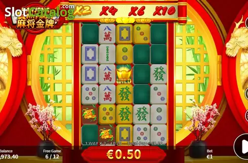 Οθόνη9. Mahjong Jinpai Κουλοχέρης 