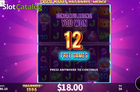 Οθόνη7. Disco Mania Megaways Merge Κουλοχέρης