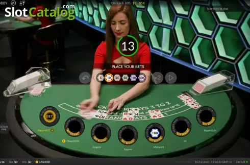 Οθόνη2. Live Blackjack (Skywind Group) Κουλοχέρης
