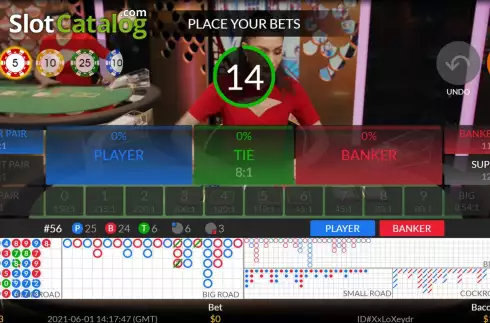 Οθόνη2. Live Baccarat (Skywind Group) Κουλοχέρης 