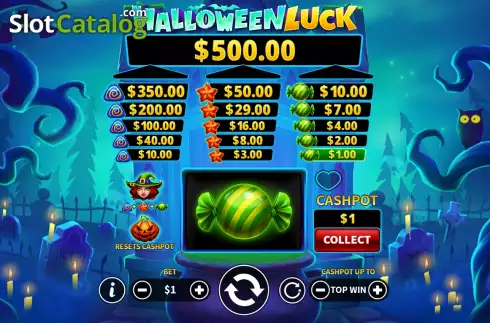 Οθόνη4. Halloween Luck Κουλοχέρης