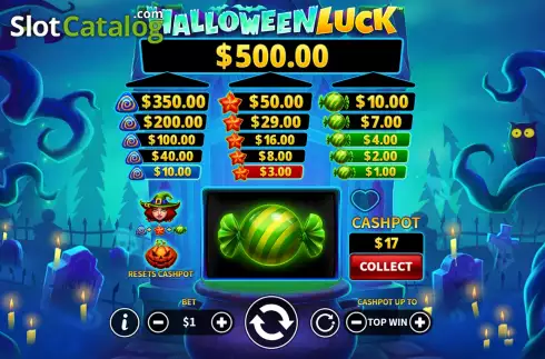 Οθόνη5. Halloween Luck Κουλοχέρης