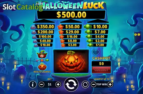 Οθόνη8. Halloween Luck Κουλοχέρης