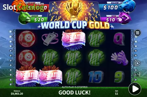 Οθόνη7. World Cup Gold Κουλοχέρης 