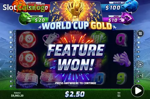 Οθόνη8. World Cup Gold Κουλοχέρης 