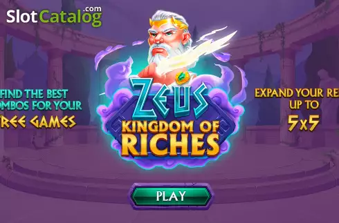 Οθόνη2. Zeus Kingdom of Riches Κουλοχέρης