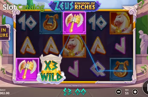 Οθόνη4. Zeus Kingdom of Riches Κουλοχέρης