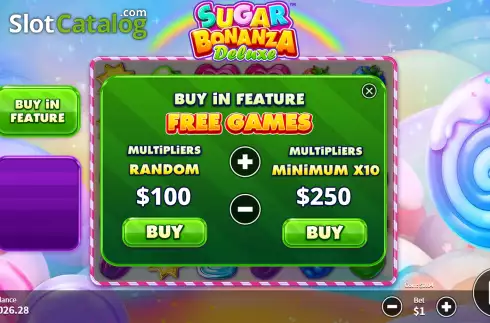 Οθόνη7. Sugar Bonanza Deluxe Κουλοχέρης 