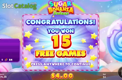 Οθόνη9. Sugar Bonanza Deluxe Κουλοχέρης 