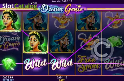 Οθόνη3. Dream Genie (Skywind Group) Κουλοχέρης