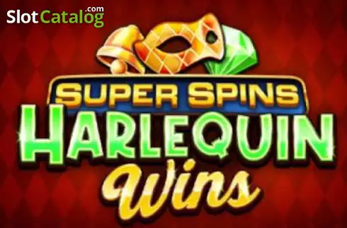 Super Spins Harlequin Wins Λογότυπο Super Spins Harlequin Wins Λογότυπο