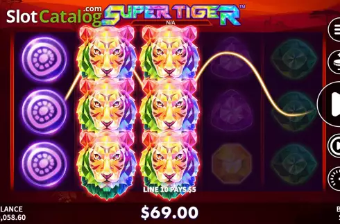 Οθόνη8. Super Tiger Κουλοχέρης