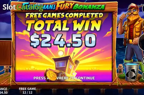 Οθόνη8. Fisherman's Fury Bonanza Κουλοχέρης