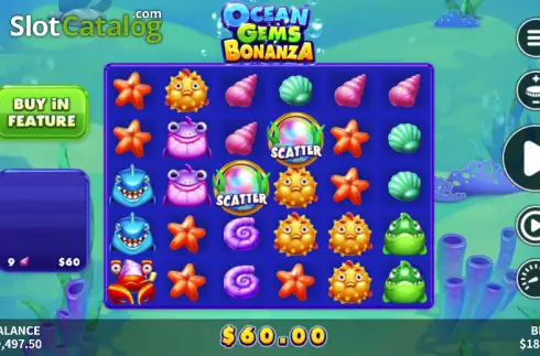 Οθόνη2. Ocean Gems Bonanza Κουλοχέρης