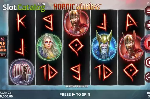 Οθόνη2. Nordic Winnings Κουλοχέρης