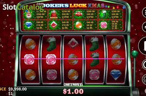 Οθόνη3. Joker’s Luck Xmas Κουλοχέρης